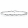 14k White Gold Lab Grown Oval Diamond Tennis Bracelet 9.50ctw