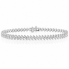 14k White Gold Lab Grown Marquise Diamond Tennis Bracelet 7.25ctw