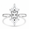 18k White Gold 3.00ct Lab Grown Marquise Diamond Solitaire Engagement Ring