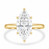14k Yellow Gold 2.50ct Lab Grown Marquise Diamond Solitaire Engagement Ring