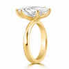 14k Yellow Gold 2.50ct Lab Grown Marquise Diamond Solitaire Engagement Ring