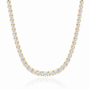 14k Yellow Gold Lab Grown Diamond Classic Tennis Necklace 9.00ctw