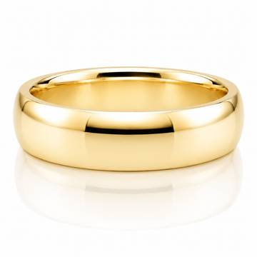 14k Yellow Gold Classic Traditional Mens Band