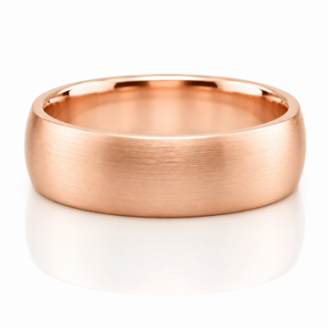 14k Rose Gold Mens Band