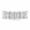 14k White Gold Lab Grown Radiant Diamond Band 3.50ctw