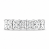 14k White Gold Lab Grown Radiant Diamond Eternity Band 8.50ctw