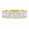 14k Yellow Gold Lab Grown Radiant Diamond Eternity Band 8.50ctw