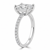 14k White Gold 2.50ct Lab Grown Elongated Radiant Diamond Engagement Ring
