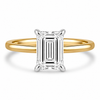 14k Yellow Gold 1.80ct Lab Grown Emerald Diamond Solitaire Engagement Ring