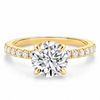 14k Yellow Gold 1.50ct Lab Grown Round Diamond Engagement Ring