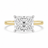 14k Yellow Gold 2.80ct Lab Grown Radiant Diamond Solitaire Engagement Ring