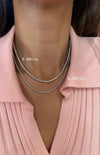 14k White Gold Lab Grown Diamond Classic Tennis Necklace 6.50ctw