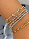 14k White Gold Crown Prong Diamond Tennis Bracelet 2.75ctw