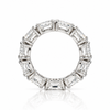 14k White Gold Lab Grown Pear Diamond East West Eternity Band 3.75ctw