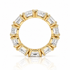 14k Yellow Gold Lab Grown Pear Diamond East West Eternity Band 3.75ctw