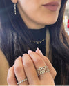 14k Yellow Gold Cuban Link Diamond Ring .55ctw