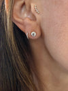 14k Yellow Gold Lab Grown Round Diamond Stud Earrings 1.00ctw