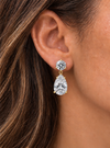 14k Yellow Gold Lab Grown Round & Pear Multi Shape Diamond Earrings 5.00ctw