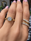 14k Yellow Gold 1.00ct Lab Grown Round Diamond Bezel Engagement Ring