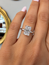14k White Gold 2.00ct Lab Grown Radiant Diamond Solitaire Engagement Ring