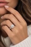14k White Gold 2.50ct Lab Grown Round Diamond Solitaire Engagement Ring
