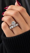18k White Gold 1.00ct Natural Round Diamond Solitaire Engagement Ring