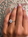 18k Yellow Gold 2.04ct Natural Round Diamond Solitaire Engagement Ring
