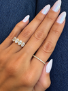14k Yellow Gold Dainty Diamond Eternity Band .20ctw