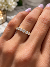 14k Yellow Gold Lab Grown Round Diamond Eternity Band 3.00ctw