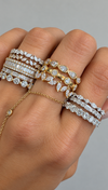 14k Yellow Gold Lab Grown Diamond Eternity Milgrain Bezel Band .60ctw