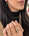 14k Yellow Gold Cuban Link Diamond Ring .55ctw