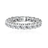 14k White Gold Round Lab Grown Diamond Eternity Band 3.00ctw