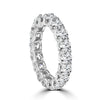 14k White Gold Round Lab Grown Diamond Eternity Band 3.00ctw