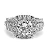 18k White Gold 1.92ct Round Diamond Halo Engagement Ring