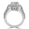 18k White Gold 1.92ct Round Diamond Halo Engagement Ring