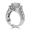 18k White Gold 1.92ct Round Diamond Halo Engagement Ring