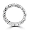 14k White Gold Oval Lab Grown Diamond Eternity Band 4.50ctw