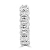 14k White Gold Oval Lab Grown Diamond Eternity Band 4.50ctw