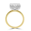 14k Yellow Gold 2.80ct Lab Grown Radiant Diamond Solitaire Engagement Ring