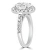 18k White Gold 2.00ct Oval Diamond Halo Engagement Ring