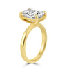 14k Yellow Gold 3.11ct Elongated Radiant Diamond Solitaire Engagement Ring