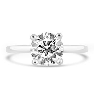 Platinum 2.00ct Round Diamond Solitaire Engagement Ring