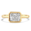 14k Yellow Gold 1.50ct Lab Grown Radiant Diamond Bezel Engagement Ring