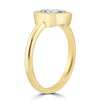 14k Yellow Gold 1.50ct Lab Grown Radiant Diamond Bezel Engagement Ring