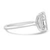 14k White Gold 4.00ct Lab Grown Elongated Radiant Diamond Solitaire Engagement Ring