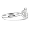 14k White Gold 3.00ct Lab Grown Elongated Cushion Diamond Solitaire Engagement Ring