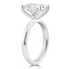 14k White Gold 3.00ct Lab Grown Elongated Cushion Diamond Solitaire Engagement Ring