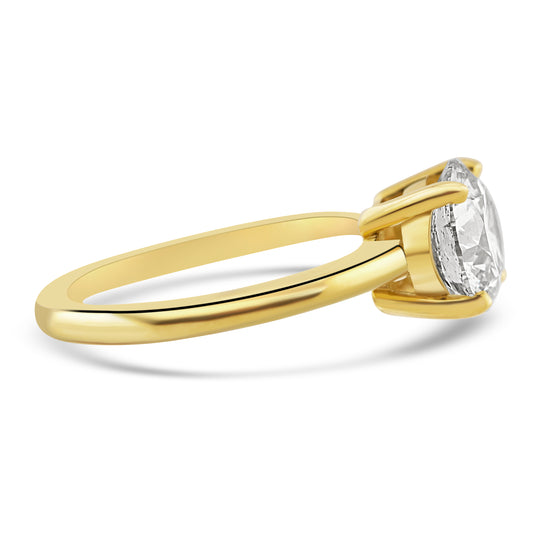 18k Yellow Gold 2.00ct Round Diamond Solitaire Engagement Ring