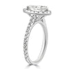 14k White Gold 1.29ct Pear Diamond Halo Engagement Ring