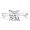 14k White Gold 2.00ct Princess Diamond Solitaire Engagement Ring